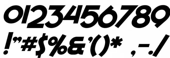 SF Espresso Shack Bold Italic Font OTHER CHARS