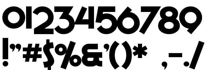 SF Espresso Shack Bold Font OTHER CHARS