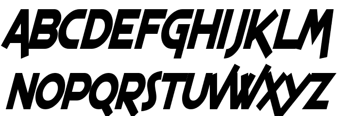 SF Espresso Shack Condensed Bold Italic Font LOWERCASE