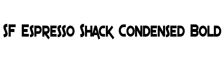 SF Espresso Shack Condensed Bold  免费字体下载