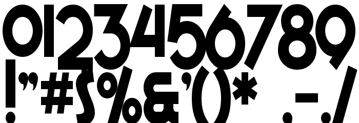 SF Espresso Shack Condensed Bold Font OTHER CHARS