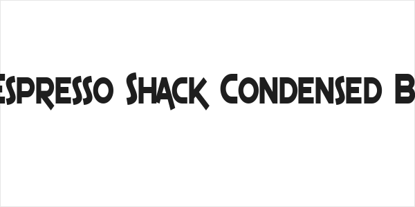SF Espresso Shack Condensed Bold Logo