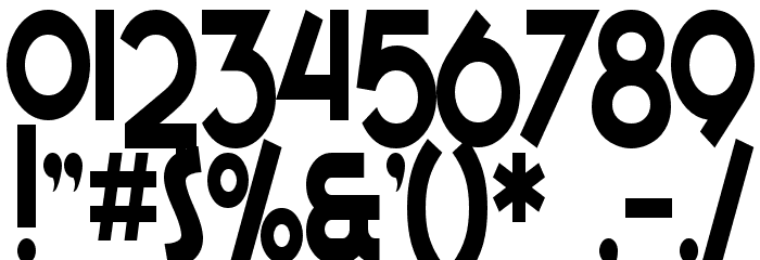 SF Espresso Shack Condensed Font OTHER CHARS