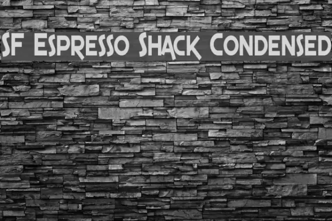 SF Espresso Shack Condensed Fuentes examples