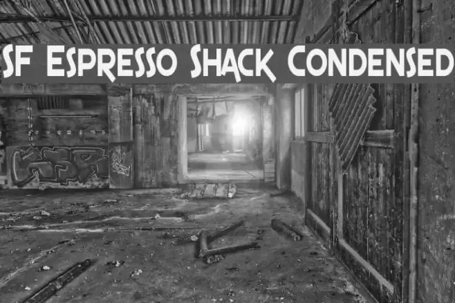 SF Espresso Shack Condensed Fuentes examples