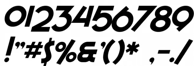 SF Espresso Shack Italic Font OTHER CHARS