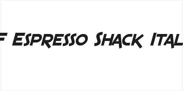 SF Espresso Shack Italic Logo