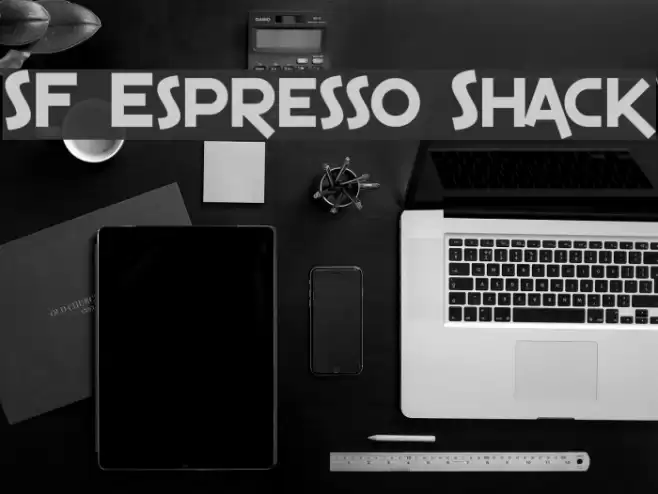 SF Espresso Shack フォント examples