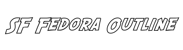 SF Fedora Outline  フリーフォントのダウンロード