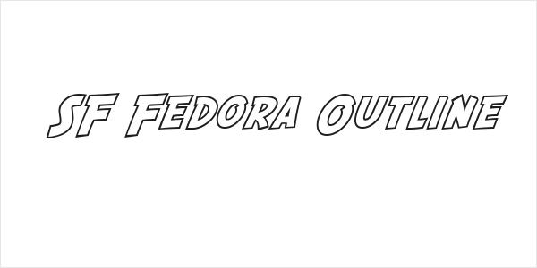 SF Fedora Outline Logo