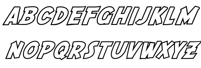 SF Fedora Outline Font LOWERCASE