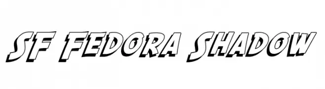 SF Fedora Shadow  Frei Schriftart Herunterladen