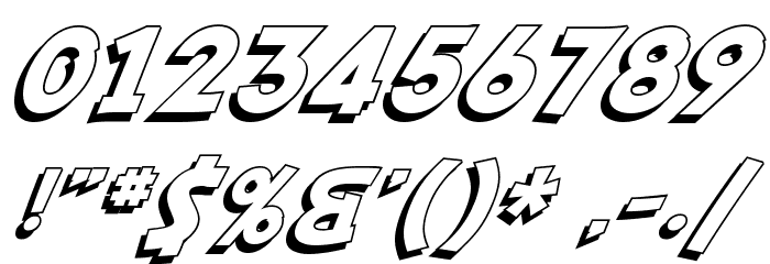 SF Fedora Shadow Font OTHER CHARS