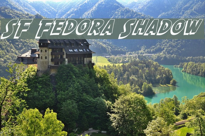 SF Fedora Shadow Font examples