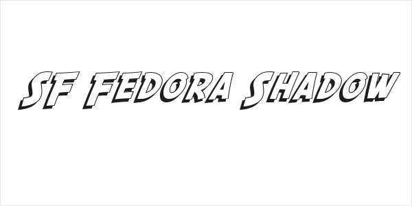 SF Fedora Shadow Logo