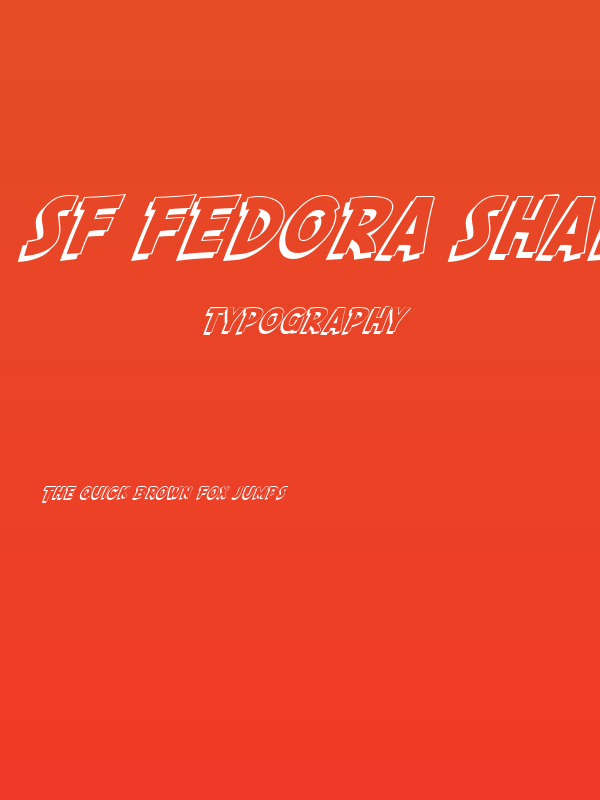SF Fedora Shadow Poster