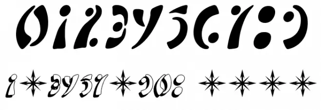 SF Fedora Symbols Schriftart Anderer Schreiben