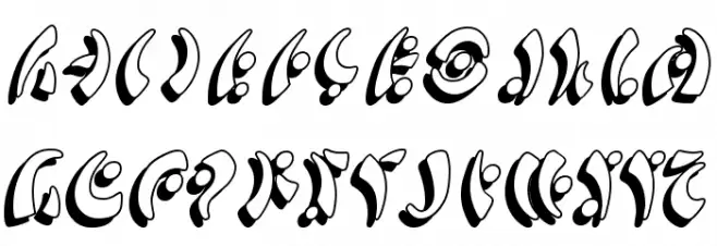 SF Fedora Symbols 字体 大写