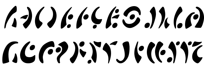 SF Fedora Symbols Font LOWERCASE