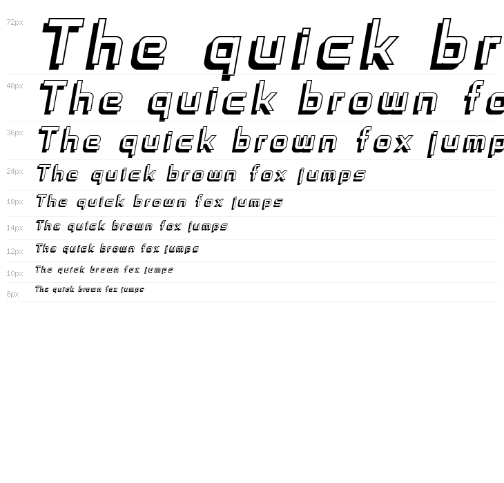 SF Fedora Titles Shadow Italic Waterfall