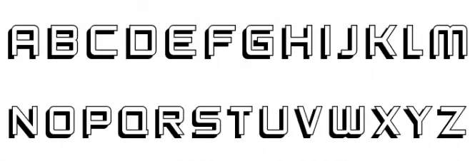 SF Fedora Titles Shadow Schriftart Groß