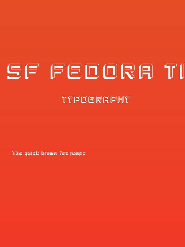 SF Fedora Titles Shadow Poster
