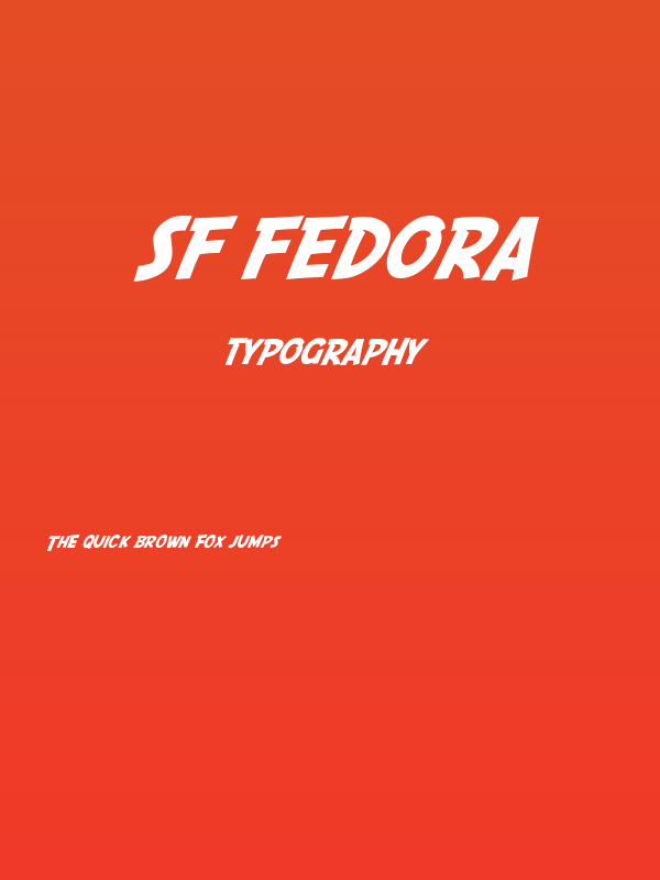 SF Fedora Poster