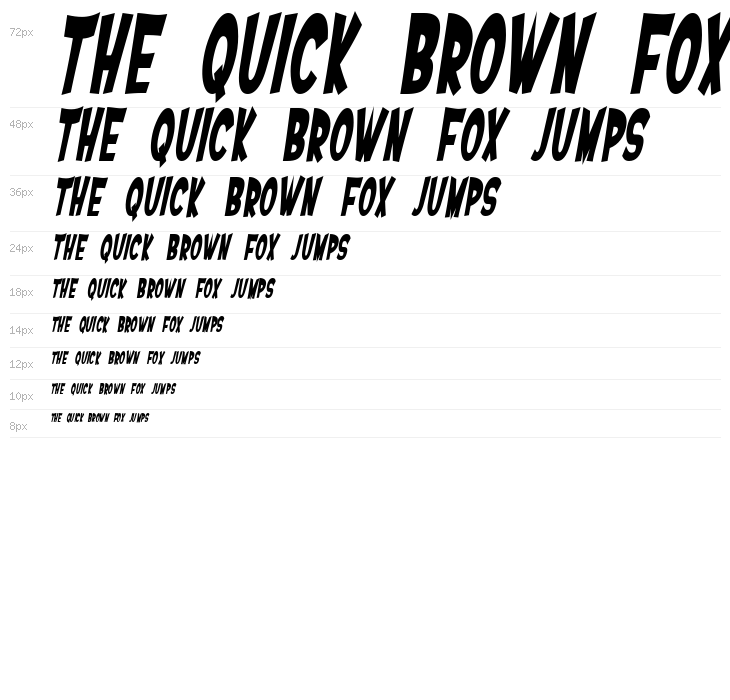 SF Ferretopia Bold Oblique Waterfall