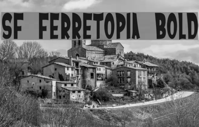 SF Ferretopia Bold Fonte examples