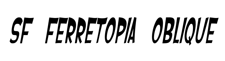 SF Ferretopia Oblique Font