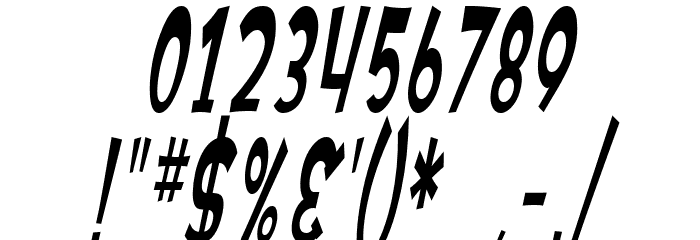 SF Ferretopia Oblique Font OTHER CHARS