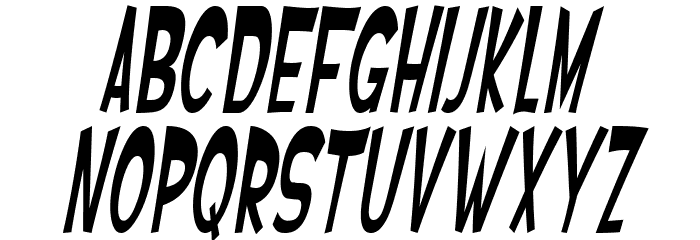 SF Ferretopia Oblique Font LOWERCASE