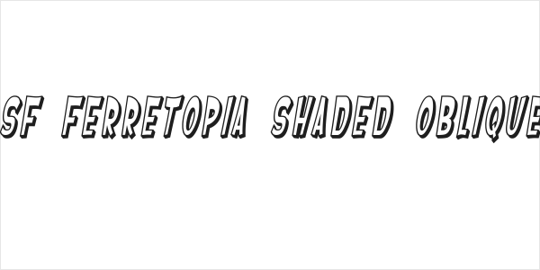 SF Ferretopia Shaded Oblique Logo