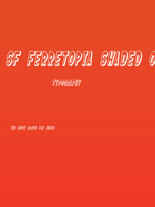 SF Ferretopia Shaded Oblique Poster