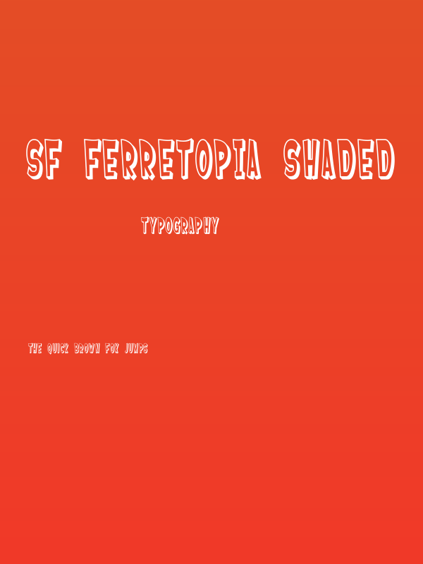 SF Ferretopia Shaded Poster