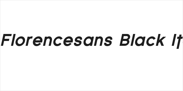 SF Florencesans Black Italic Logo