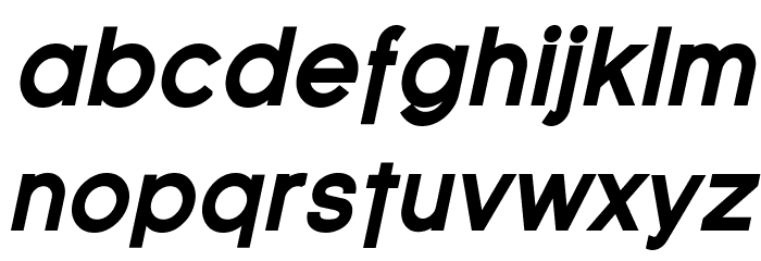 SF Florencesans Black Italic Font LOWERCASE