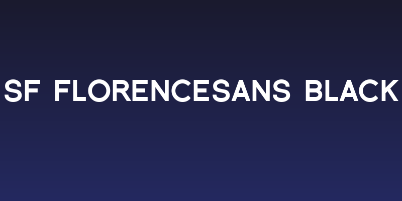 SF Florencesans Black Social Header