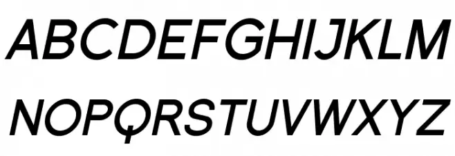 SF Florencesans Bold Italic Polices MAJUSCULES