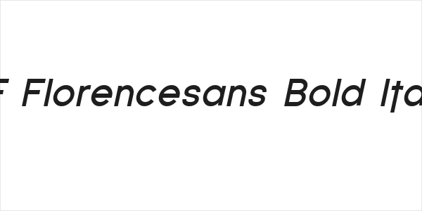 SF Florencesans Bold Italic Logo
