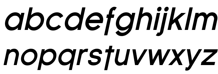 SF Florencesans Bold Italic Font LOWERCASE