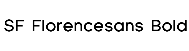 SF Florencesans Bold Font