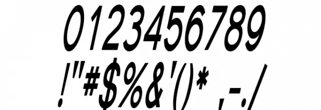 SF Florencesans Comp Bold Italic Font OTHER CHARS