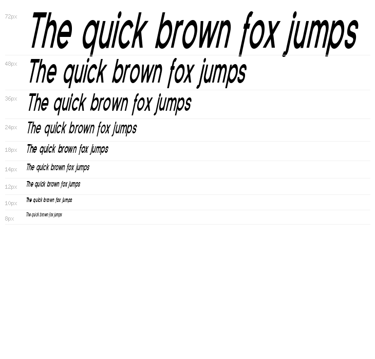 SF Florencesans Comp Bold Italic Waterfall