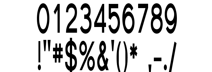 SF Florencesans Comp Bold Font OTHER CHARS