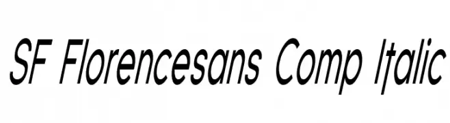 SF Florencesans Comp Italic  नि: शुल्क फ़ॉन्ट्स डाउनलोड