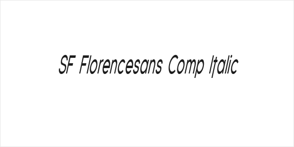 SF Florencesans Comp Italic Logo