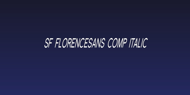 SF Florencesans Comp Italic Social Header