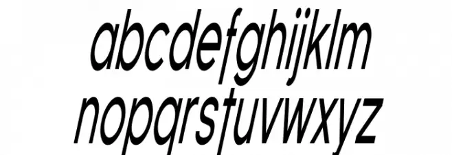 SF Florencesans Comp Italic फ़ॉन्ट लोअरकेस