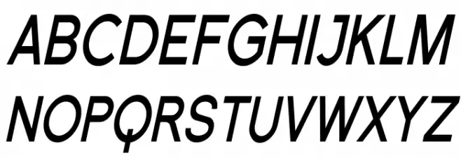 SF Florencesans Cond Bold Italic Fonte MAIÚSCULAS